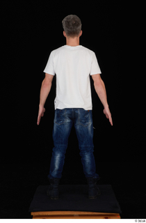  Lutro blue jeans casual dressed standing white t shirt whole body 0005.jpg